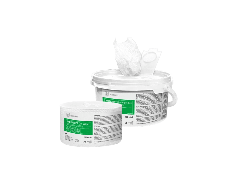 MEDISEPT DRY WIPES - BUCKET AND REFILLS